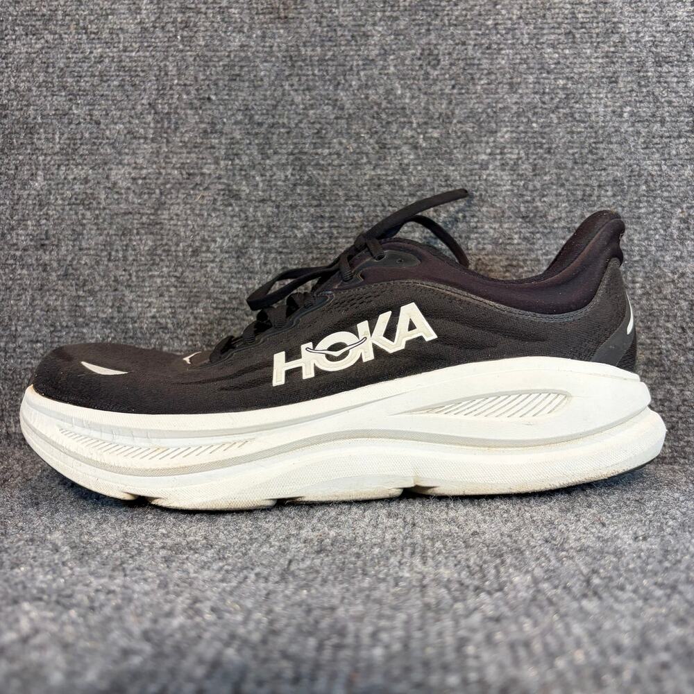 Hoka One One Men Bondi 9 Running Shoes Size 13 EE Wide Black Athletic Sneakers